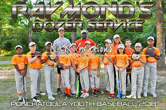 8X12 9-10BOYS RAYMONDS DOZER TEAM
