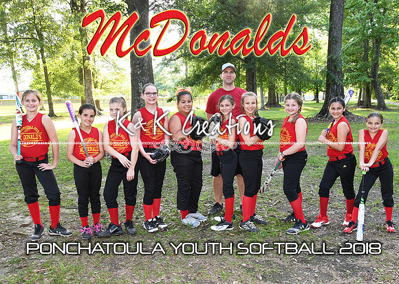 5x7 9-10Girls MCDONALDS Team