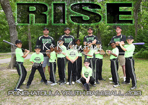 5x7 7-8Boys RISE BASEBALL TEAM