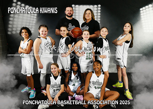5X7 PONCHATOULA KIWANIS 9-11 GIRLS TEAM
