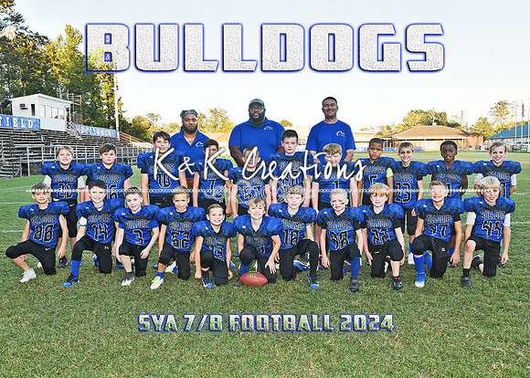 5x7 7-8 football sya team
