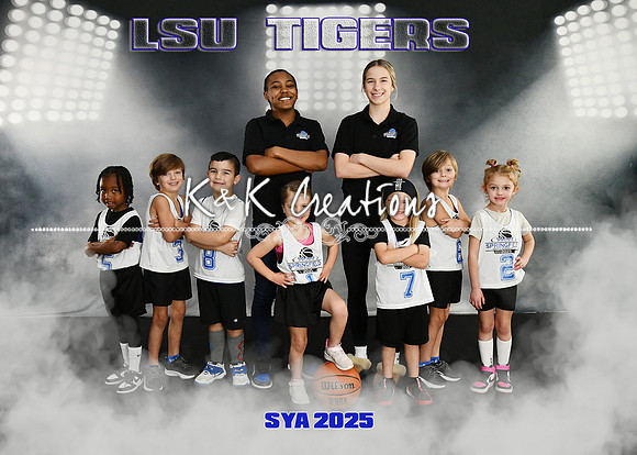 5X7 LSU TIGERS SYA TEAM