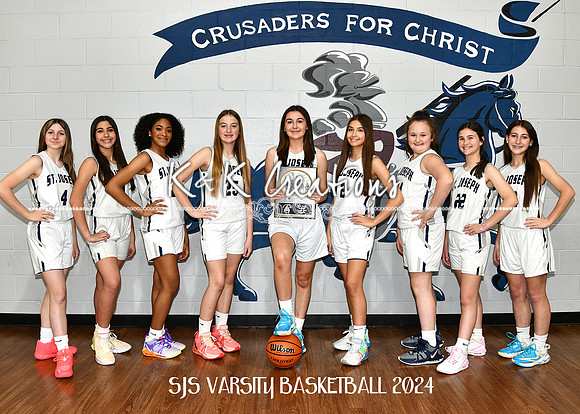 5X7 VARSITY GIRLS SJS BASKETBALL TEAM