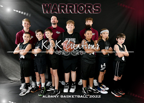 5x7 boys 9-10 warriors team