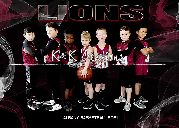 5X7 BOYS-7 #2 LIONS WOLFE