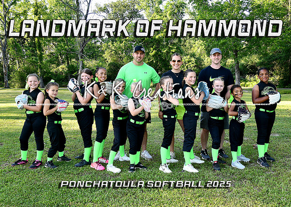 5X7 LANDMARK OF HAMMOND 7-8 GIRLS TEAM