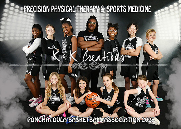 5X7 PRECISION PHYSICAL THERAPY TEAM9-11 GIRLS