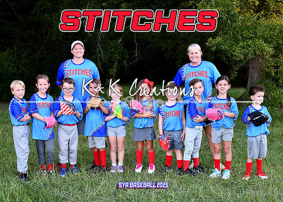 5X7 STITCHES TEAM