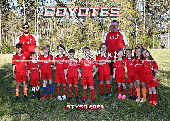 5X7 COYOTES CLIFTON HARPER TEAM