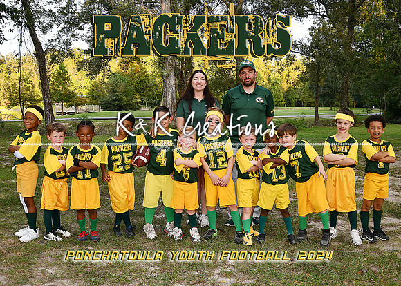 5X7 PACKERS TEAM