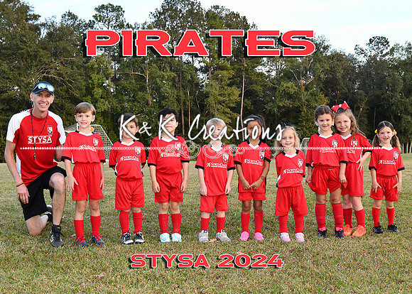 5X7 PIRATES TEAM FAIRCHILD
