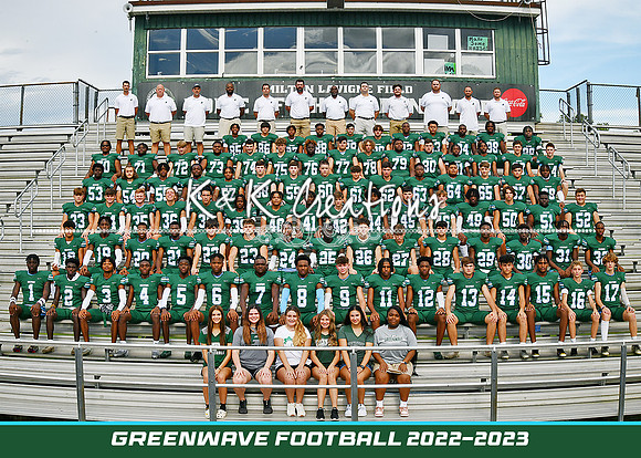 5x7 greenwave football team