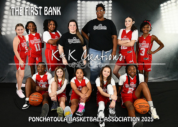 5X7 THE FIRST BANK 9-11GIRLS TEAM