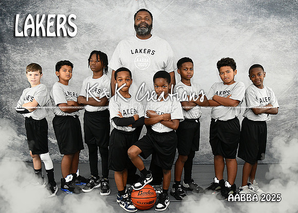 5X7 LAKERS TEAM