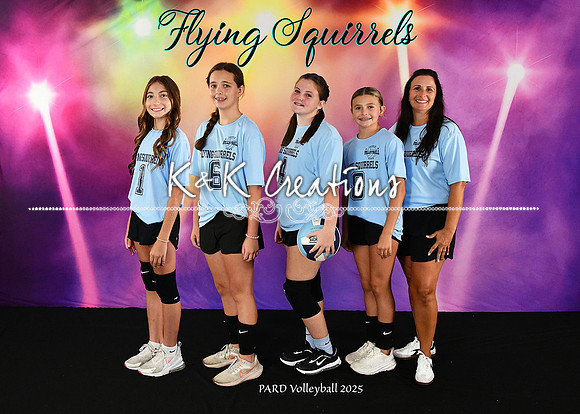 5x7 flying squirrels 10-12 team