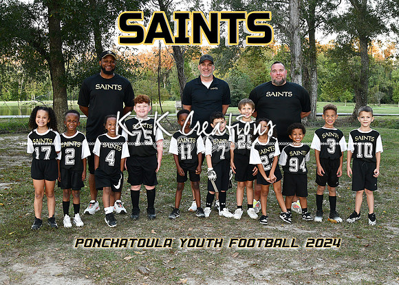 5X7 SAINTS FLAG FOOTBALL TEAM