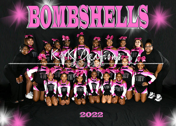 5X7 BOMBSHELLS TEAM WITH COACHS