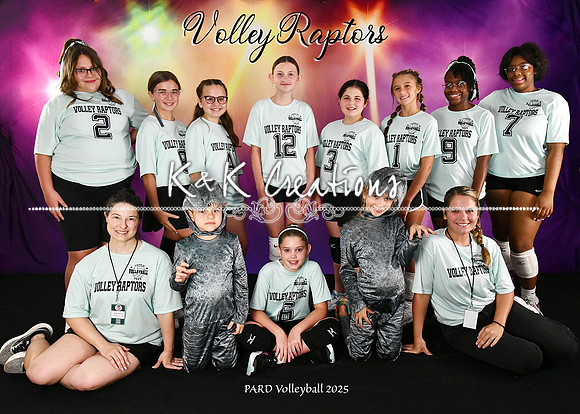 5X7 VOLLEY RAPTORS 10-12 TEAM