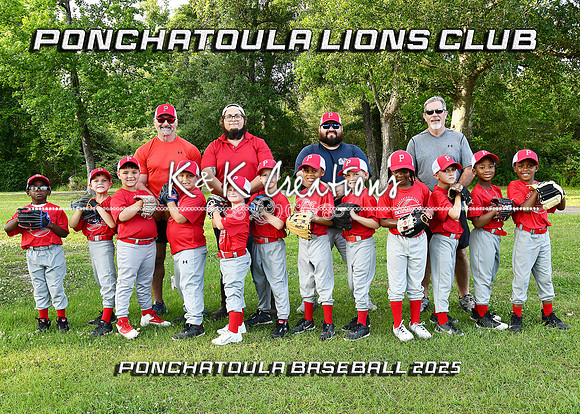5X7 PONCHY LIONS CLUB 7-8B TEAM