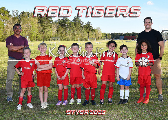 5X7 RED TIGERS TEAM 2025