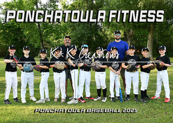 5X7 PONCHATOULA FITNESS TEAM 9-10B